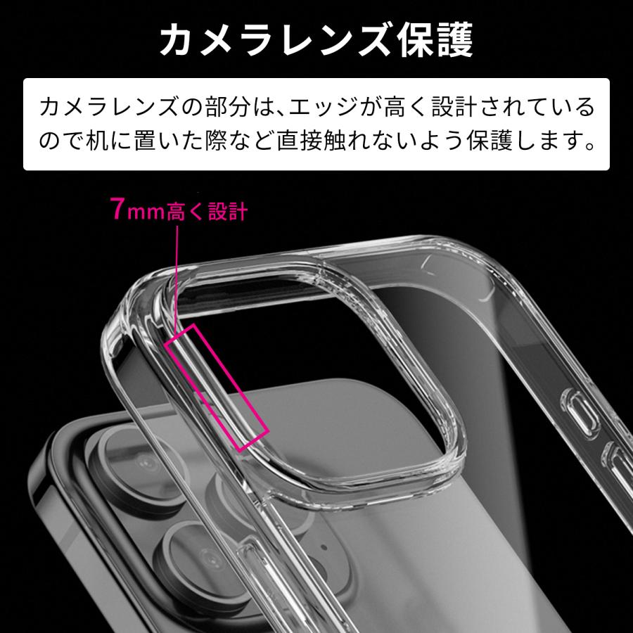 【最大600円OFF限定クーポン】週末限定！スマホケース 透明 MagSafe対応 硬度9H 強化ガラス TPU 耐衝撃 変色防止 iPhone15 iPhone16 plus Pro Max 送料無料 | MSL FORCE | 04
