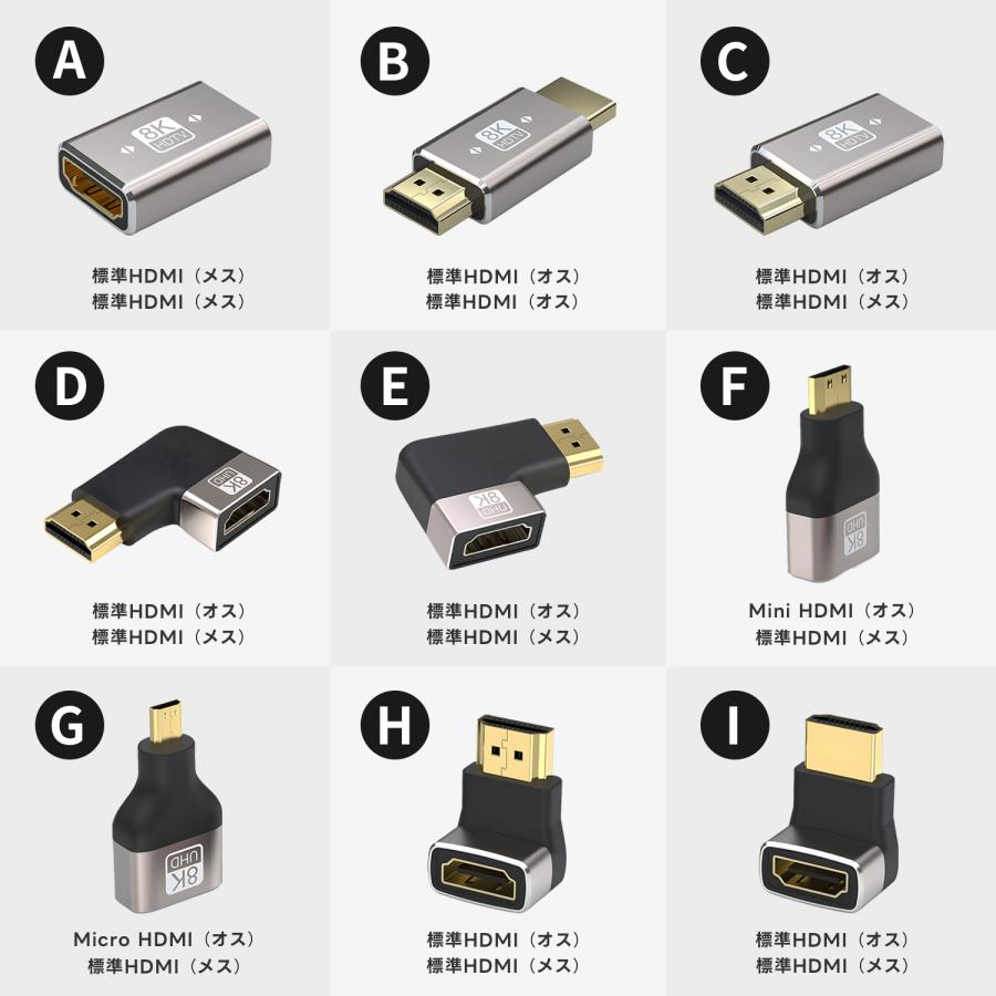 【2個目半額】2個セット HDMI Mini 変換アダプタ 8K 60Hz Type-C カメラ テレビ モニター 接続 映像出力 MHD 適格請求書発行可  送料無料 | MSL FORCE | 06