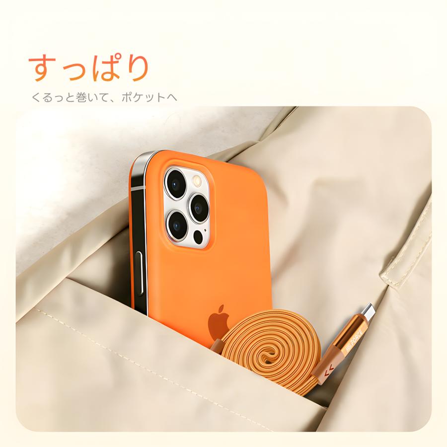 【最大600円OFF限定クーポン】適格請求書発行可 USB-C マグネットケーブル 240W 超高速充電 1m 自動収納 ナイロン編み PD対応 480Mbps データ転送 RB003送料無料 | MSL FORCE | 02