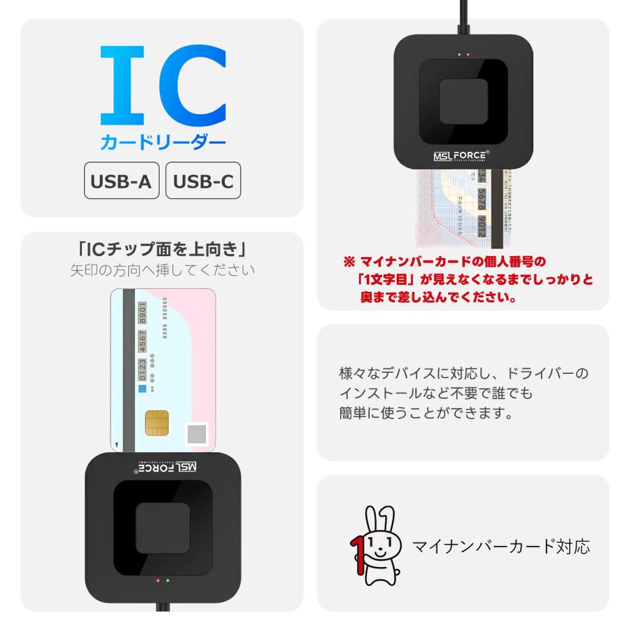 MSL FORCE 【1,150〜 3,180円】ICカードリーダライタ マイナンバー対応
