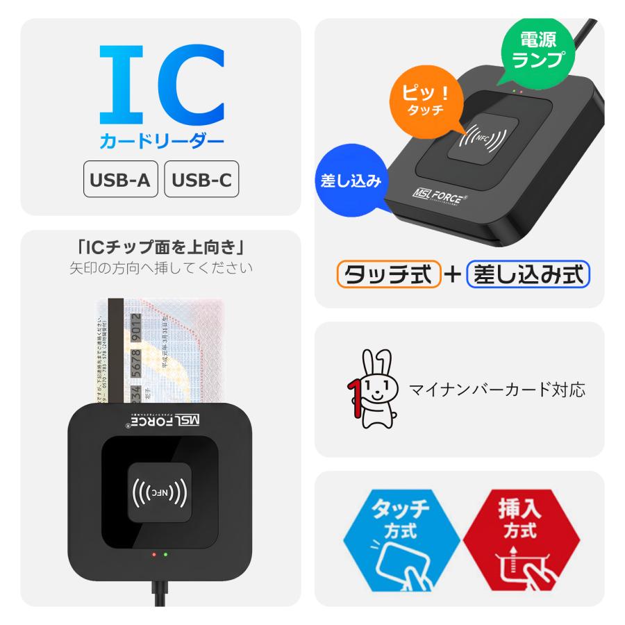 MSL FORCE 【1,150〜 2,680円】ICカードリーダライタ マイナンバー対応