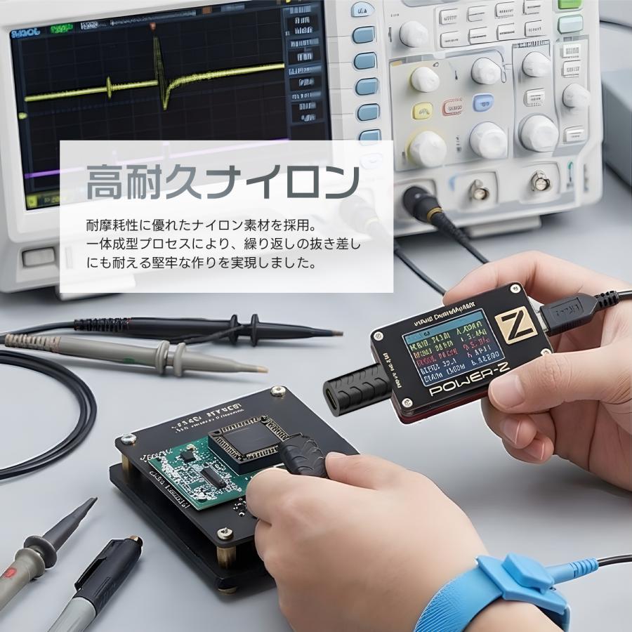 【2個目半額】2個セット USB-C 延長アダプタ 検証用途にも対応 USB3.1 24ピンフル結線 高速データ転送 急速充電 映像出力対応 高耐久ナイロン コンパクト test | MSL FORCE | 03