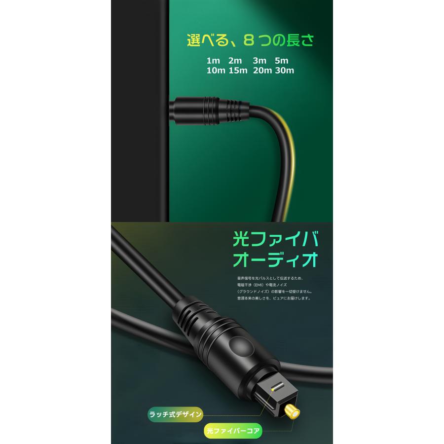 【39%OFF限定クーポン】適格請求書発行可 TOSLINK 光デジタル オーディオケーブル 光ファイバーコア採用 テレビ / サウンドバー / PS5 対応 送料無料 (39%) | MSL FORCE | 01