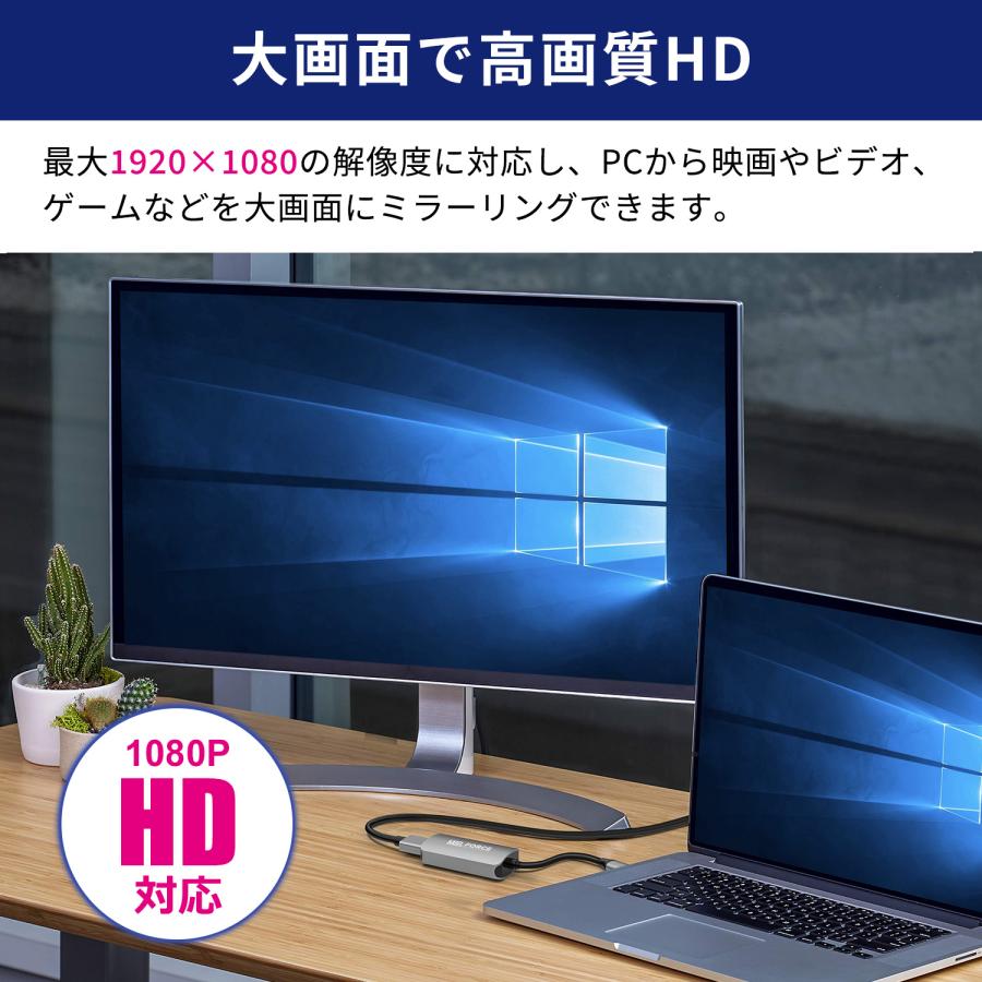 【最大600円OFF限定クーポン】USB to HDMI 変換アダプタ 音声非対応 HDMI ケーブルの複数のモニター USB3.0 Windows 対応 FL2000 ICチップ搭載 u2hd 送料無料 | MSL FORCE | 04