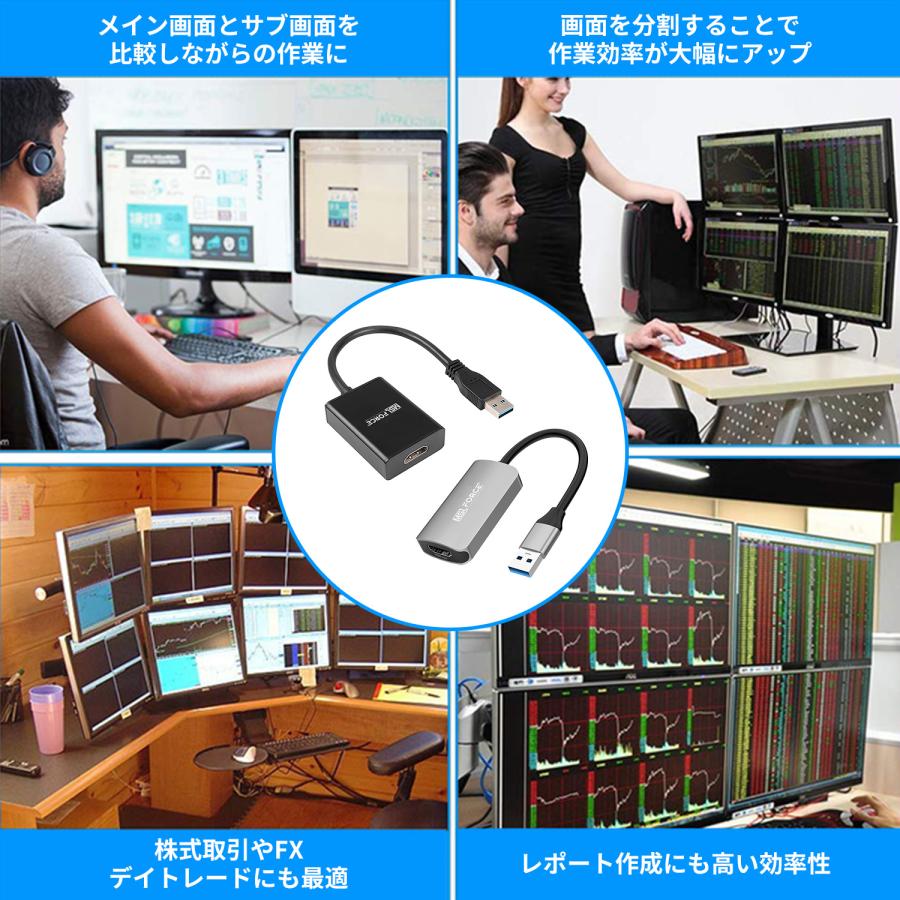 本日最大600円引き USB 3.0 to HDMI 変換アダプタ 音声対応 HD 1080P HDMI ケーブルの複数のモニター Windows 対応 u2hd 送料無料｜mslforce｜06