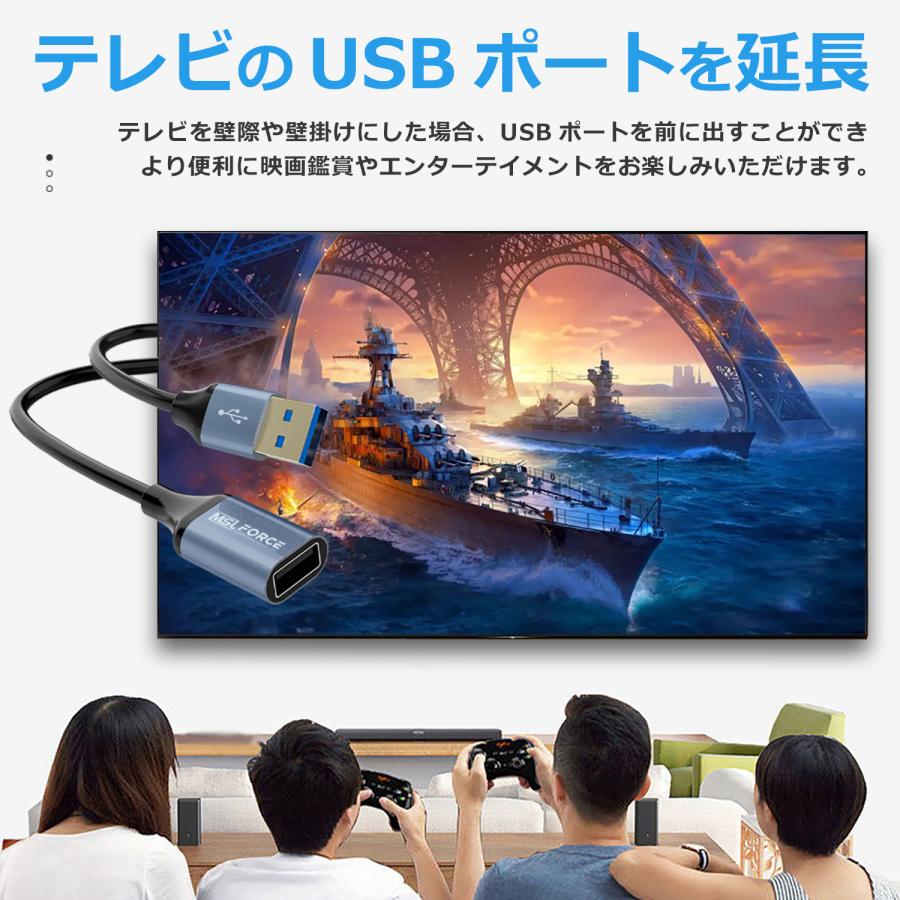 本日最大600円引き USB3.0延長 ケーブル 高速データ転送 Aオス-Aメス usbケーブル 延長コード 延長コード 0.5m/1m/2m 延長ケーブル u3a-mf 送料無料｜mslforce｜05