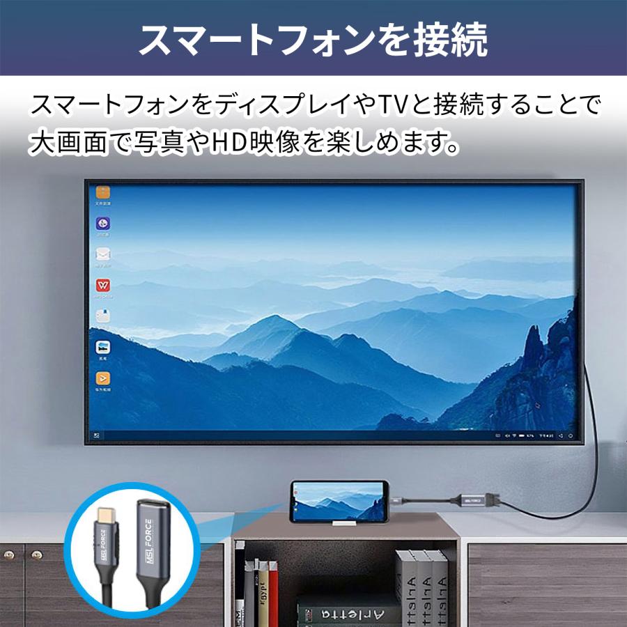 【最大600円OFF限定クーポン】Type-C（オス） to VGA (メス)変換アダプタ Type-C  抜き差し滑り止め iphone15/16シリーズ対応 uc0110 送料無料 | MSL FORCE | 06