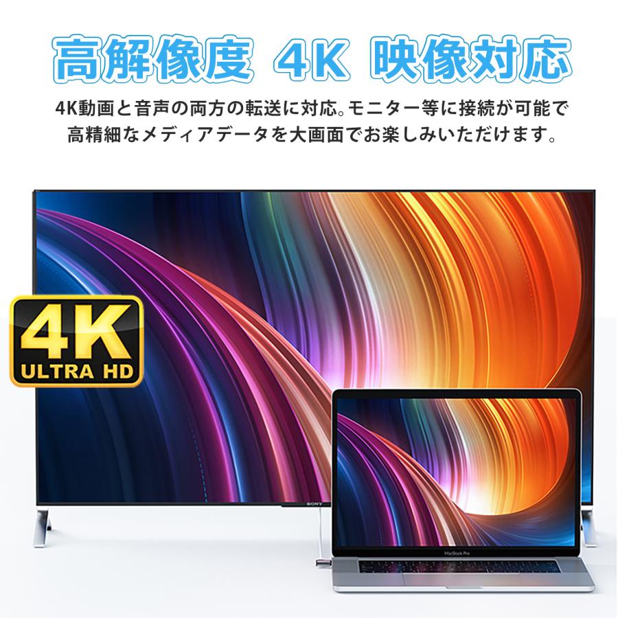 【最大600円OFF限定クーポン】DP（オス）to HDMI（メス)変換アダプタ 4K30Hz DP1.2 displayport hdmi データ転送 適格請求書発行可 uc05 送料無料 | MSL FORCE | 03