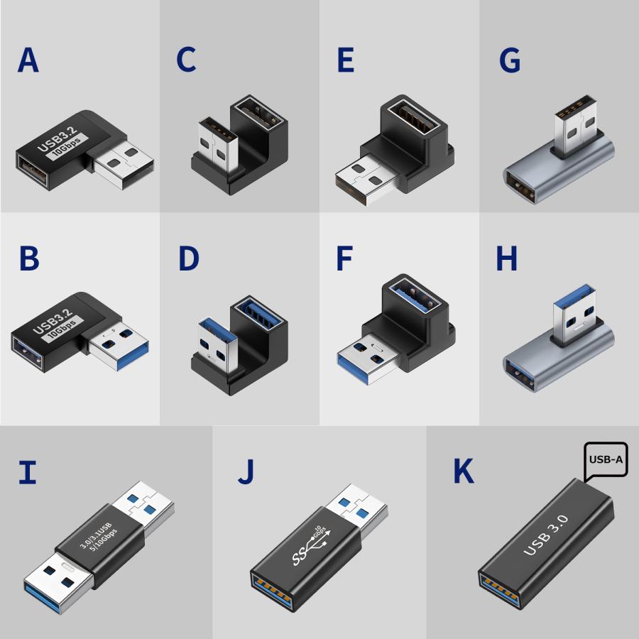 MSL FORCE 【500〜 750円】 USB-Aオス to USB-Aメス USB3.2 変換