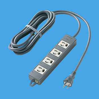 事務・店舗用品 4コロ抜け止めアース付(平行刃) ケーブル3mハーネス用