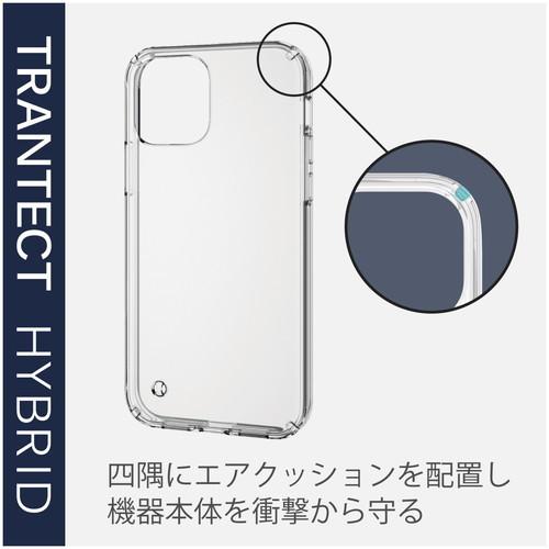 エレコム PM-A20BHVC2CR iPhone12 iPhone12 Pro ケース カバー 耐衝撃 ポリカーボネート TPU クリア 透明 ストラップホール付き TRANTECT FORTIMO(R) シンプル｜msmart｜04