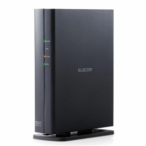 エレコム ELECOM WiFiルーター 無線LAN 親機 WiFi6 1201+574Mbps (11ax) ギガビット アクセスポイント IPv6(IPoE)対応 テレワーク WRC-X1800GS-B｜msmart