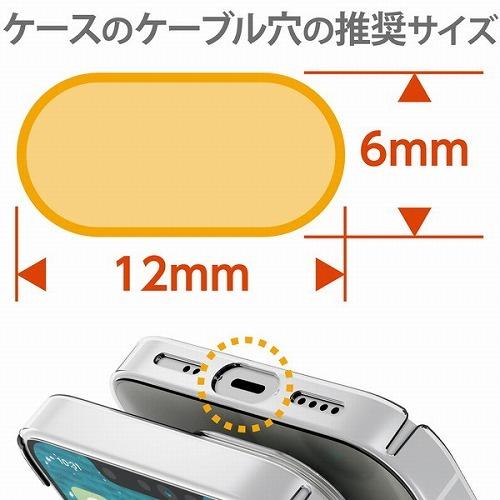 エレコム ELECOM スマホアクセサリ 外付ストラップホール ネックストラップ クリア P-STHNECCR｜msmart｜04