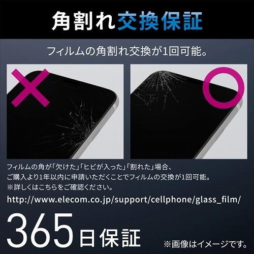 エレコム ELECOM iPhone SE 第3世代/SE 第2世代/8/7/6s/6 用 ガラスフィルム フレーム付 フルカバー 硬度10H ブルーライトカット ブラック PM-A22SFLGFBL｜msmart｜05