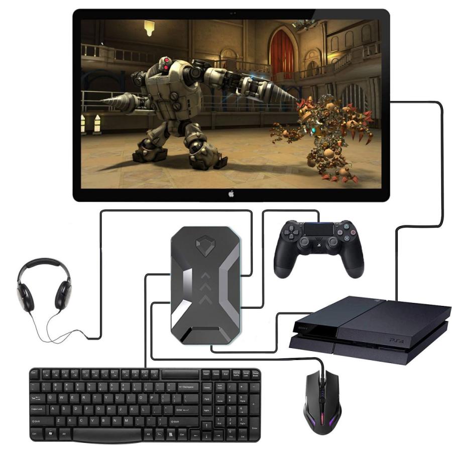 ゲームコンバーター スイッチ 音声通信 ヘッドセット対応 キーボード マウス コンバーター ゲーミング コントローラー Switch Ps4 Ps3 Xbox One Playstation むさしのマート 通販 Yahoo ショッピング