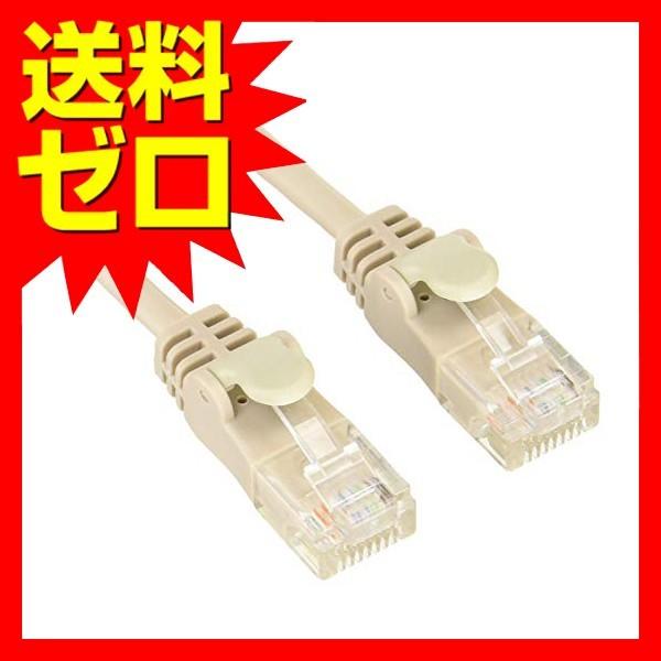 エレコム LANケーブル 3m 爪折れ防止コネクタ やわらか CAT5e準拠 ライトグレー LD-CTY   LG3 ランケーブル CAT5E ELECOM｜msmart