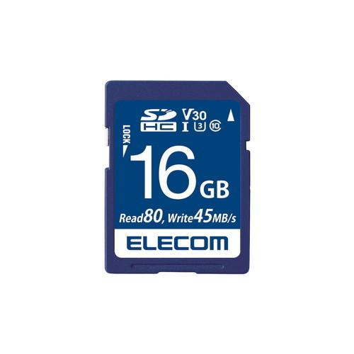エレコム ELECOM SD カード 16GB UHS-I 高速データ転送 データ復旧サービス MF-FS016GU13V3R｜msmart