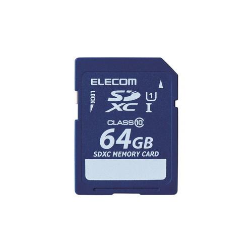 エレコム ELECOM SD カード 64GB Class10 データ復旧サービス MF-FSD064GC10R｜msmart