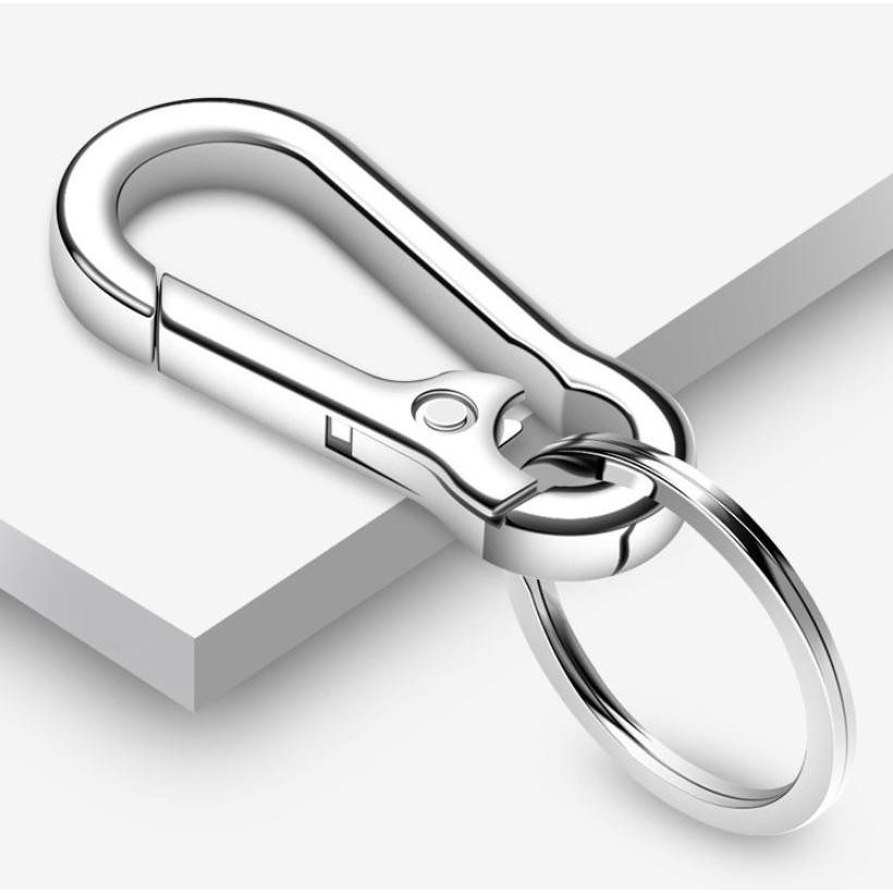 カラビナキーホルダー 3個セット シルバー キーリング キー