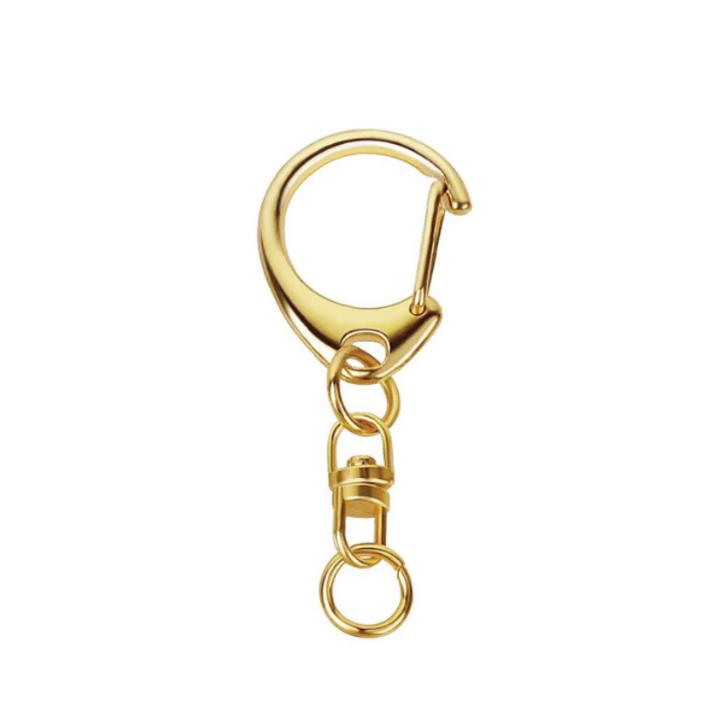 キーホルダー金具50個セット ストラップ キーリング ナスカン 回転