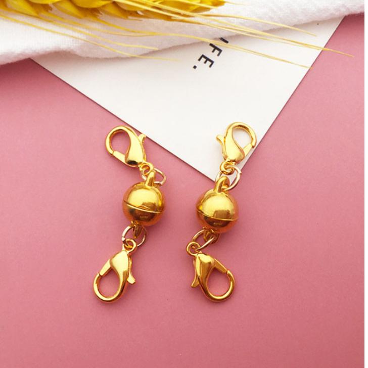 マグネット留め具10個セット シリンドリカル 磁気クラスプ ネックレス 留め具 エンドパーツ  アクセサリーパーツ 延長用金具  DIY用 クラフト作り 簡単装着 |  | 07