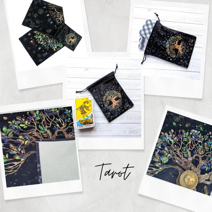 タロットクロス&ポーチセット タロットマット 大判 64cm*64cm : エムズ
