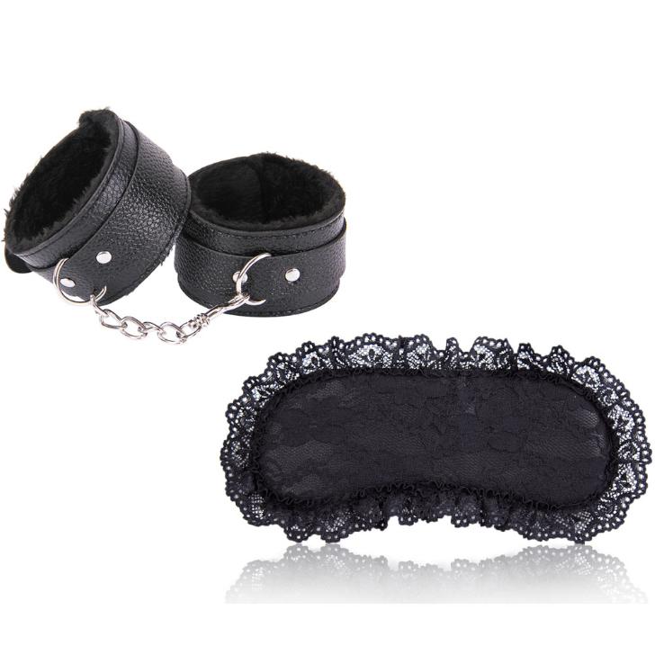 手錠&アイマスク 2点セット かわいい手錠 かわいいアイマスク SM |  | 01