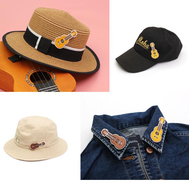 ウクレレワッペン 2個セット 刺繍 ワッペン : エムズモノショップ