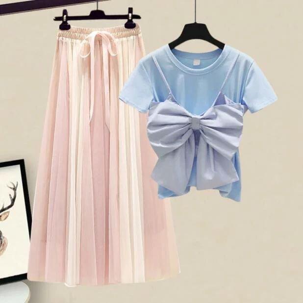 2点セット大きいサイズレディーストップス スカート春服夏服大人可愛い上品エレガント日常チャイナドレス二次会パーティードレス着やせスカート お得セット