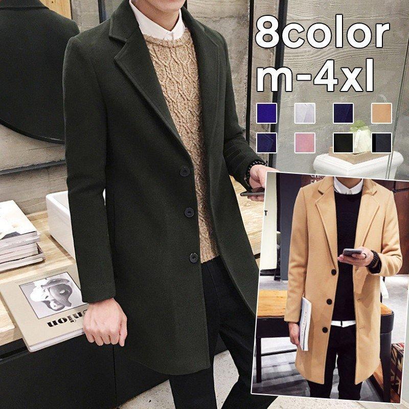 メンズ チェスターコート ネイビー 新品 4xl 21正規激安