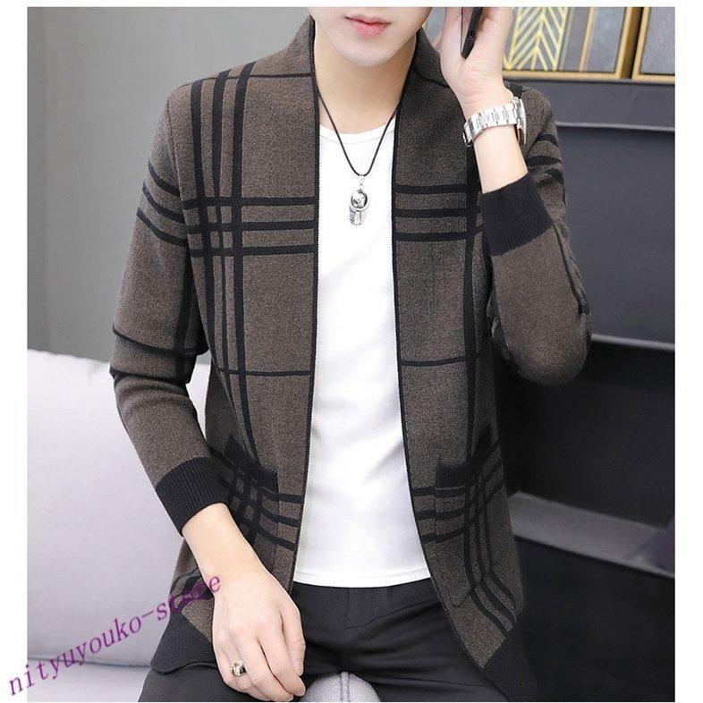 トップス カーディガン メンズ ニットジャケット コーデ 薄手 カーディガンメンズニットジャケットチェック柄ニットカーディガンアウターニット春秋薄手セールコート22冬 Www Threeriversofs Com