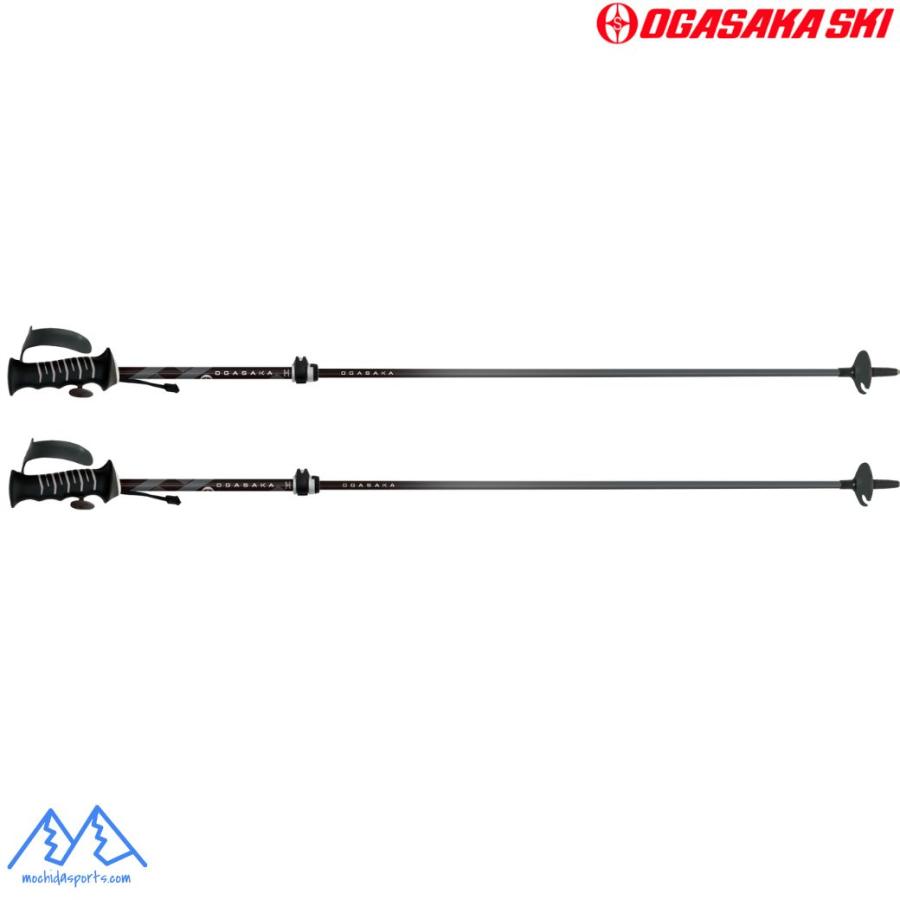 オガサカ サイズ調整式 ストック スキーポール ウイングロック フィンガーホルダー ブラック 95-120cm OGASAKA LC-FS BWF 00347 | OGASAKA | 01
