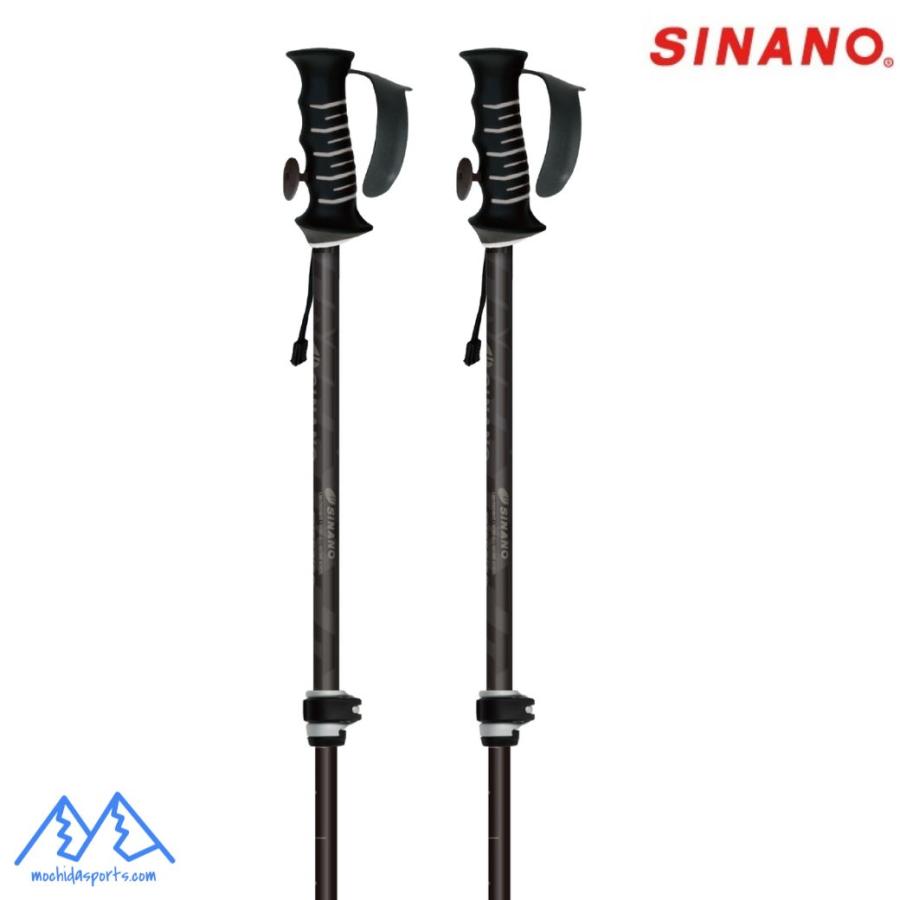 MSPオリジナル シナノ ストック 調整式 スキーポール フリーファスト アルファ フィンガーホルダー ウイングロック SINANO FREE FAST α 95-120cm 206081MSP | SINANO