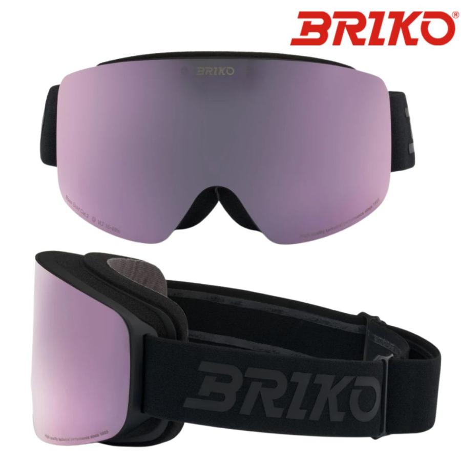 BRIKO（ブリコ） スキーゴーグル ブラック BRIKO HORIZON 2LENSES