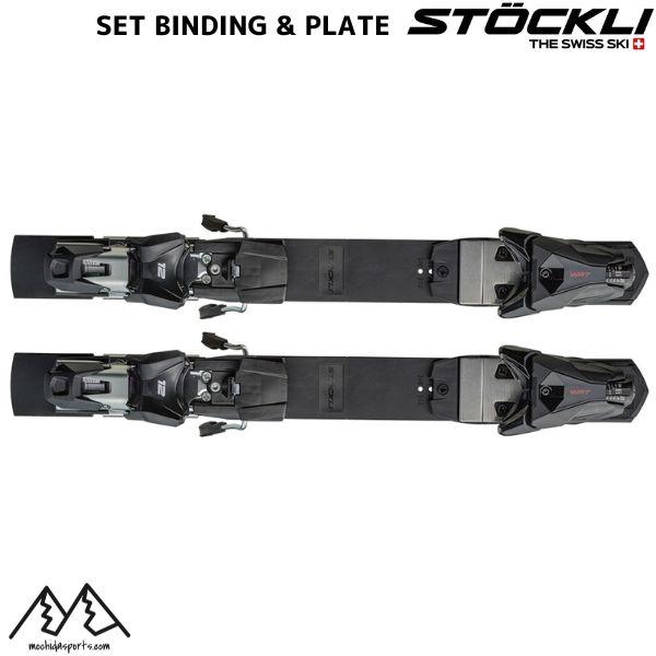 ストックリ、STOCKLI WRT16FF ビンディング、D40プレートセット ストックリ STOCKLI LASER SC + SRT Speed D20 12 Red/Black プレート