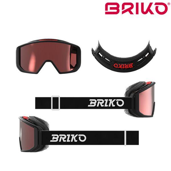 ブリコ スキーゴーグル ボルケーノ マスク 2.0 ブラック BRIKO VULCANO MASK 2.0 MATTBLACK RM2 28116GW-A8K | BRIKO