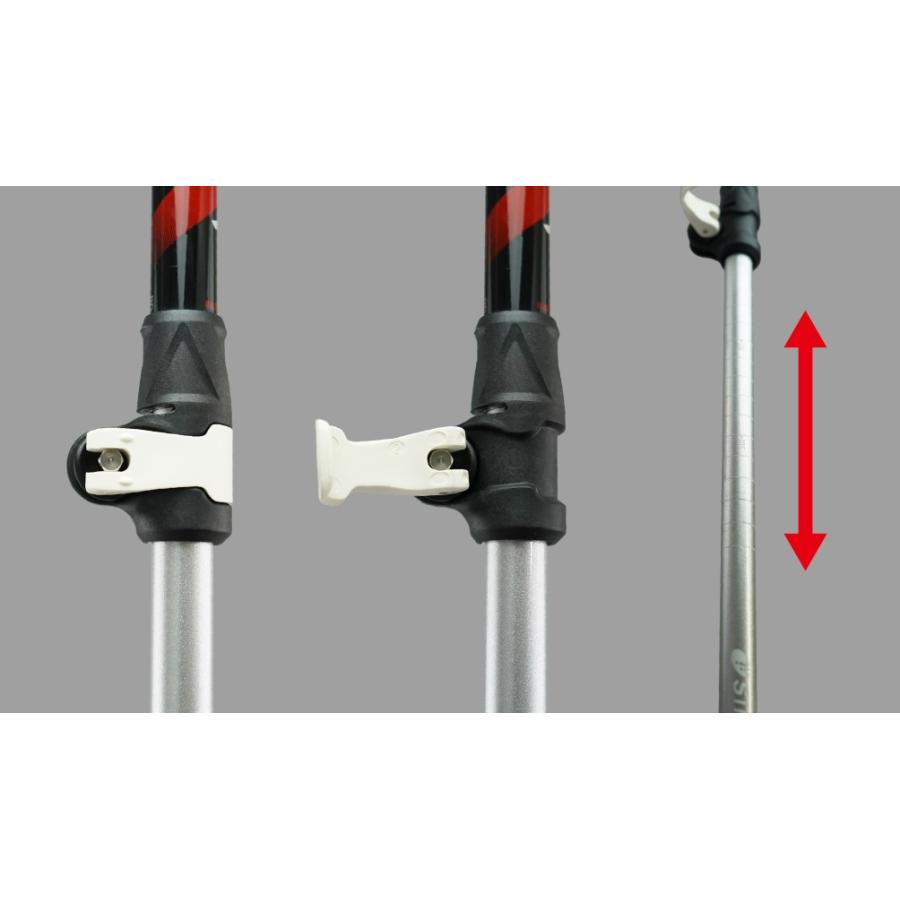 SINANO（シナノ） ストック サイズ調整式 アルミ スキーポール SINANO