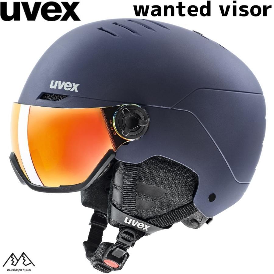 ウベックス スキー バイザーヘルメット ネイビーマット UVEX wanted visor 5662628007 :5662628007