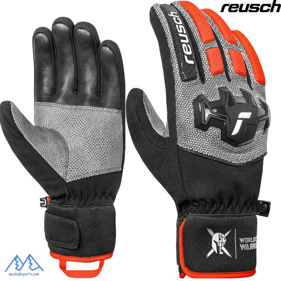 ロイシュ レーシング スキーグローブ ブラック シルバー フルオレッド REUSCH WORLDCUP WARRIOR R-TEX XT ロイッシュ 65112337588 | reusch