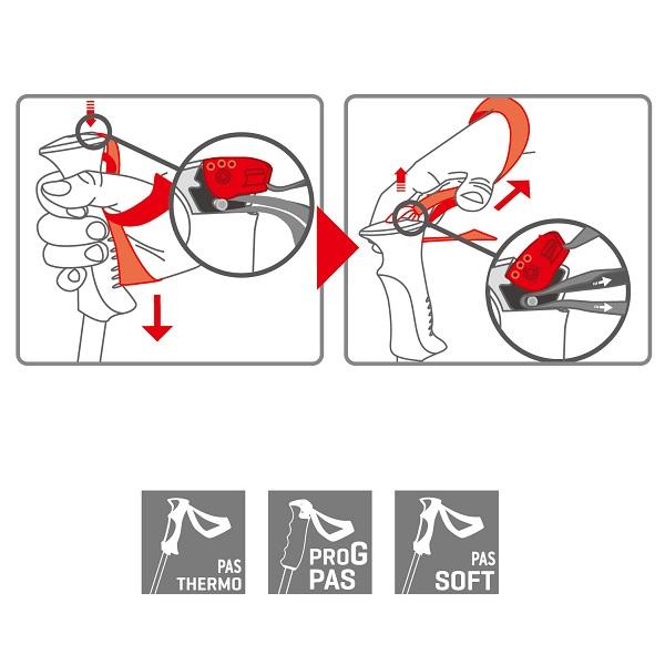 UVEX（ウベックス） レキ ストック スキーポール ダークアンスラサイト