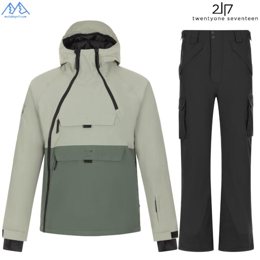 2117 of sweden スキーウエア グリーン ブラック LIGHT PADDED SKIWEAR
