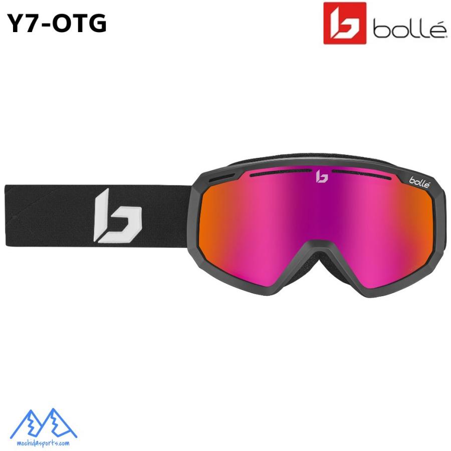 ボレー スキー ゴーグル 眼鏡対応 ワイセブン OTG OLTレンズ マットブラック ミディアムラージ bolle Y7-OTG Matte Black Volt Ruby  BG137007 |  | 01