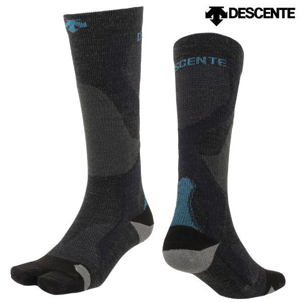 デサント タビ型 スキーソックス 3Dソックス プラス タビ DESCENTE 3D SOX Plus+ TABI DWAUJB51 BLK | DESCENTE