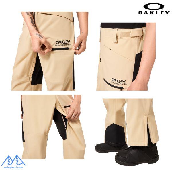 オークリー スキーパンツ シェルパンツ ブラック ベージュ OAKLEY TNP Shell BIB HUMUS FOA400939 31R | OAKLEY | 02