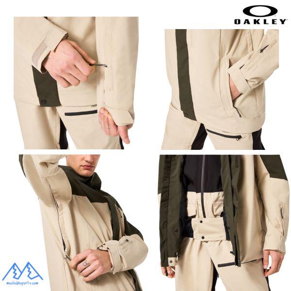 オークリー スキージャケット スキーウェア カーキ ベージュ OAKLEY TNP TBT Shell Jacket HUMUS / NEW DARK BRUSH FOA404736 9WS | OAKLEY | 02