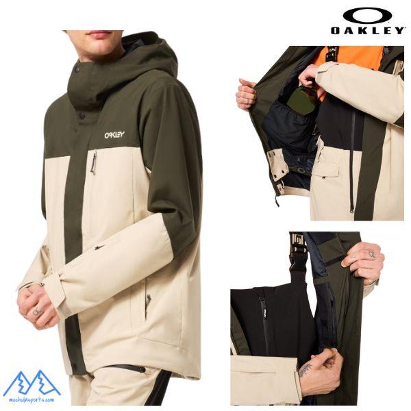 オークリー スキージャケット スキーウェア カーキ ベージュ OAKLEY TNP TBT Shell Jacket HUMUS / NEW DARK BRUSH FOA404736 9WS | OAKLEY | 03