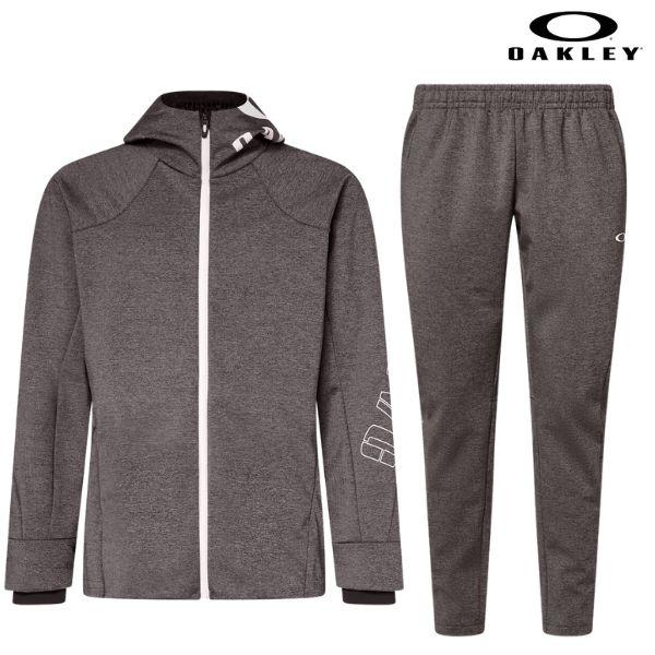 オークリー トレーニング ウォーム 上下セット グレー OAKLEY Enhance 3Rdg Synchronism Warm Jkt ＆ Pt 1.0 Dark Grey Heather FOA405794-FOA405849-29A | OAKLEY