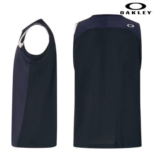 オークリー タンクトップ ノースリーブ シャツ ネイビー 接触冷感 OAKLEY Enhance Tech Cold Ns Crew 2.0 Fathom  FOA406323-6AC | OAKLEY | 01