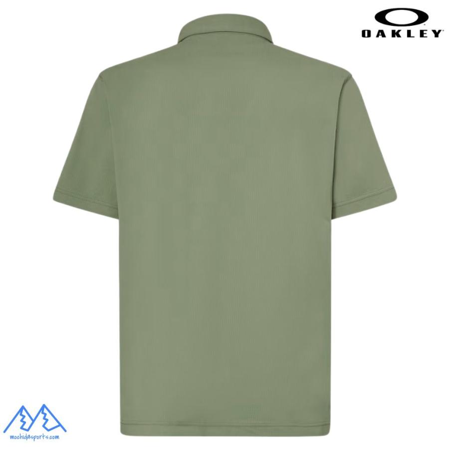 オークリー 半袖 ポロシャツ シアサッカー ライトカーキ 吸汗速乾 伸縮 形状安定 軽量 OAKLEY O-Sync Pack Polo Seersucker 1.0 BOULDER GREEN  FOA407567 7C9 | OAKLEY | 01