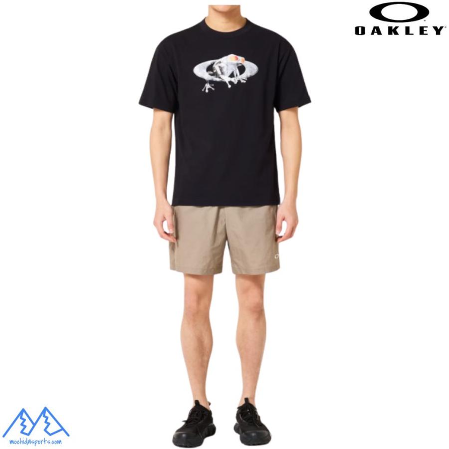 OAKLEY（オークリー） Tシャツ カエル ブラック 吸汗速乾 綿混 OAKLEY